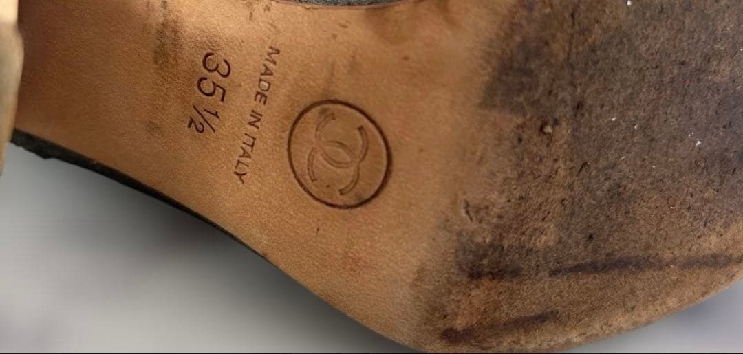 CHANEL デニム　ブーツ　ココマーク　デニム　シューズ　スニーカー　シャネル