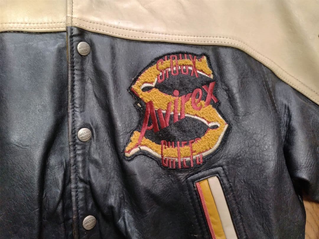 AVIREX アビレックス オールレザースタジャン SIOUX CHIEFS