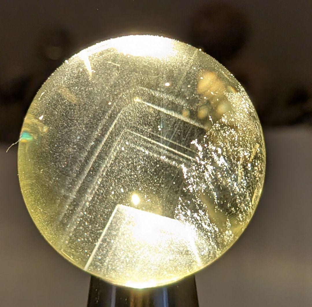 シトリンクォーツ☆爆ファントム☆ラダー☆虹☆スフィア☆超高品質☆台座付き☆