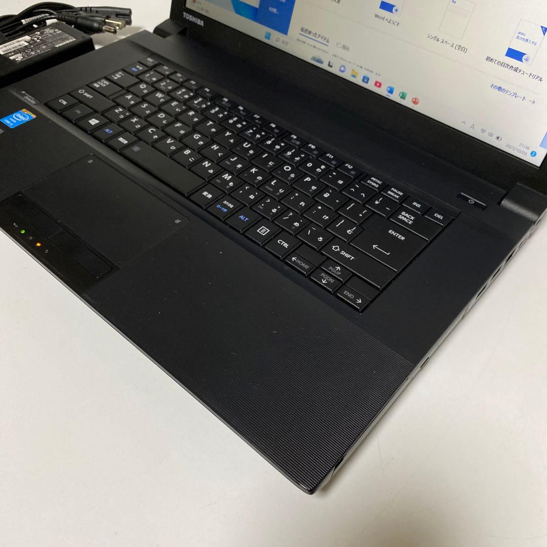 Windows11 オフィス2024年Webカメラ　Core i5東芝ノートPC