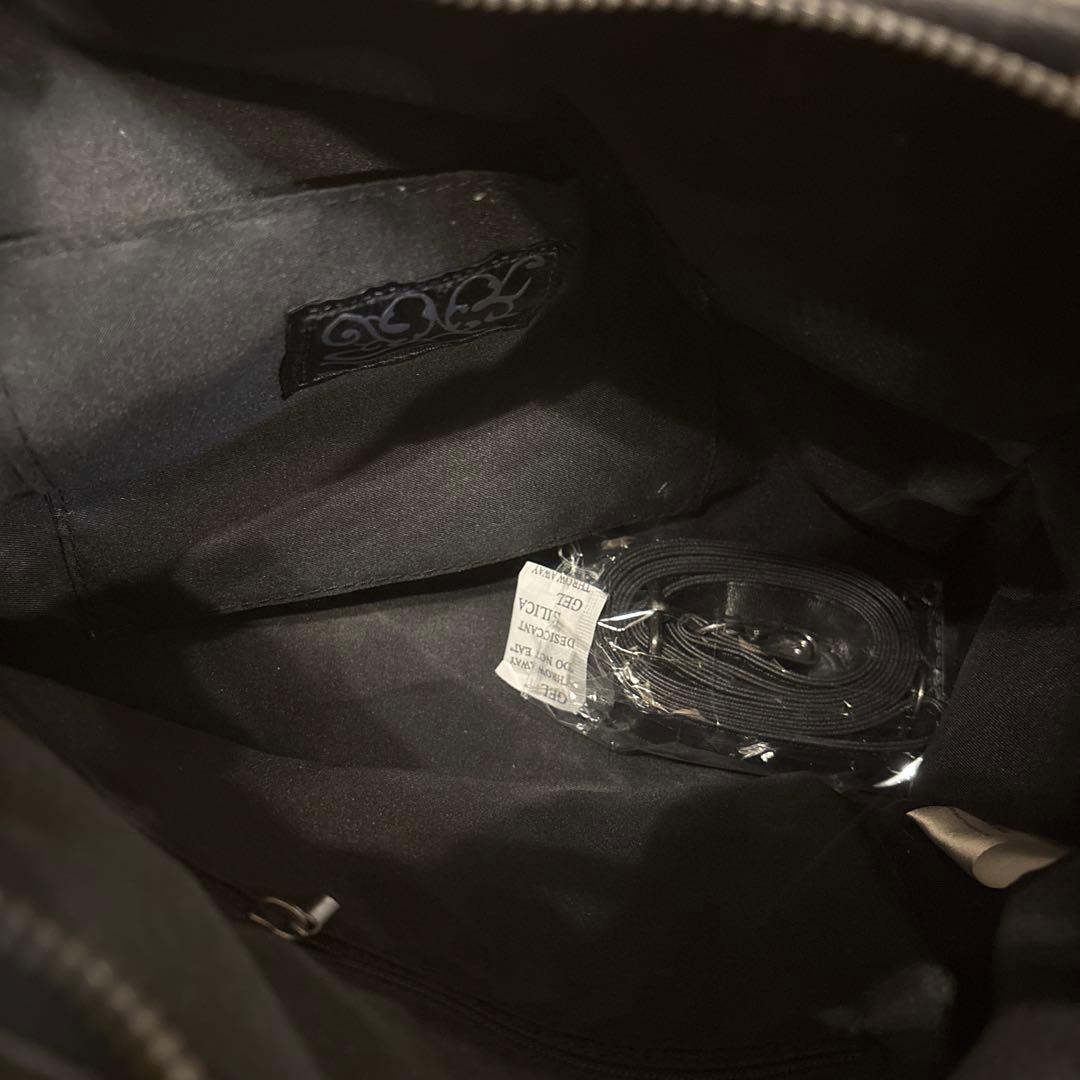 FANCY CLUB ブラック ショルダーバッグ 合皮