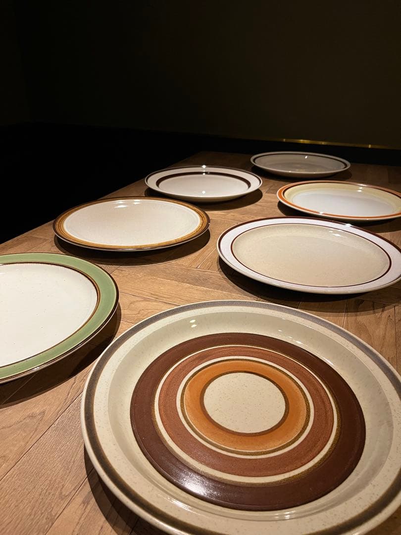 大皿ストーンウェア　7枚セット