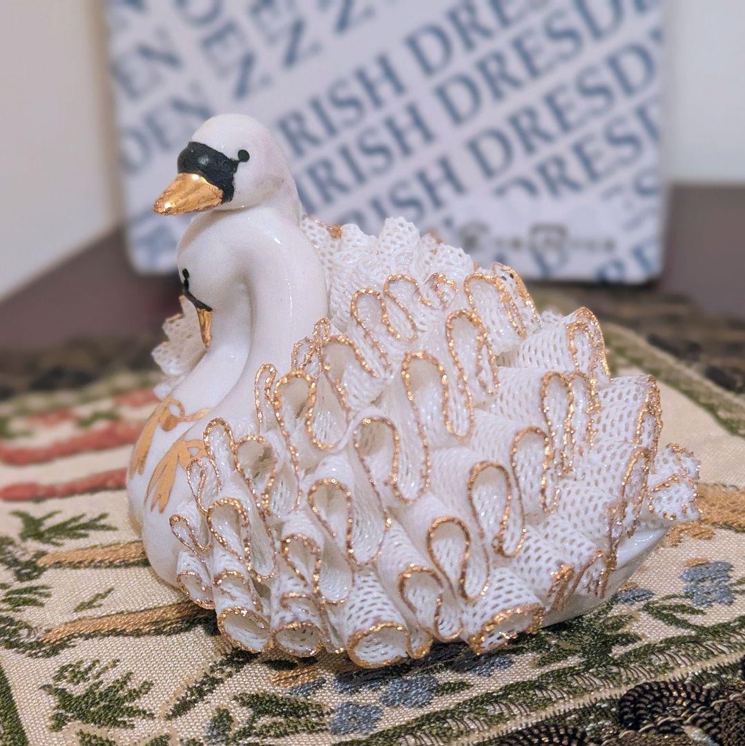 アイリッシュドレスデン スワンカップル 箱付き