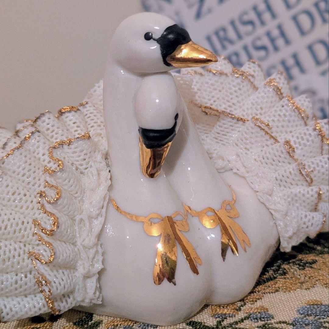 アイリッシュドレスデン スワンカップル 箱付き
