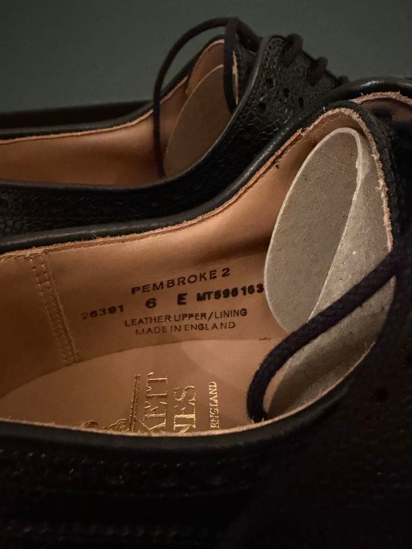 24h限定！新品Crockett & Jones Pembroke 2 黒 6E