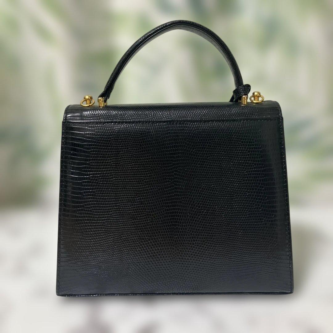 creazione ハンドバッグ 革製 リザード 南京錠・鍵付き クレアツォーネ