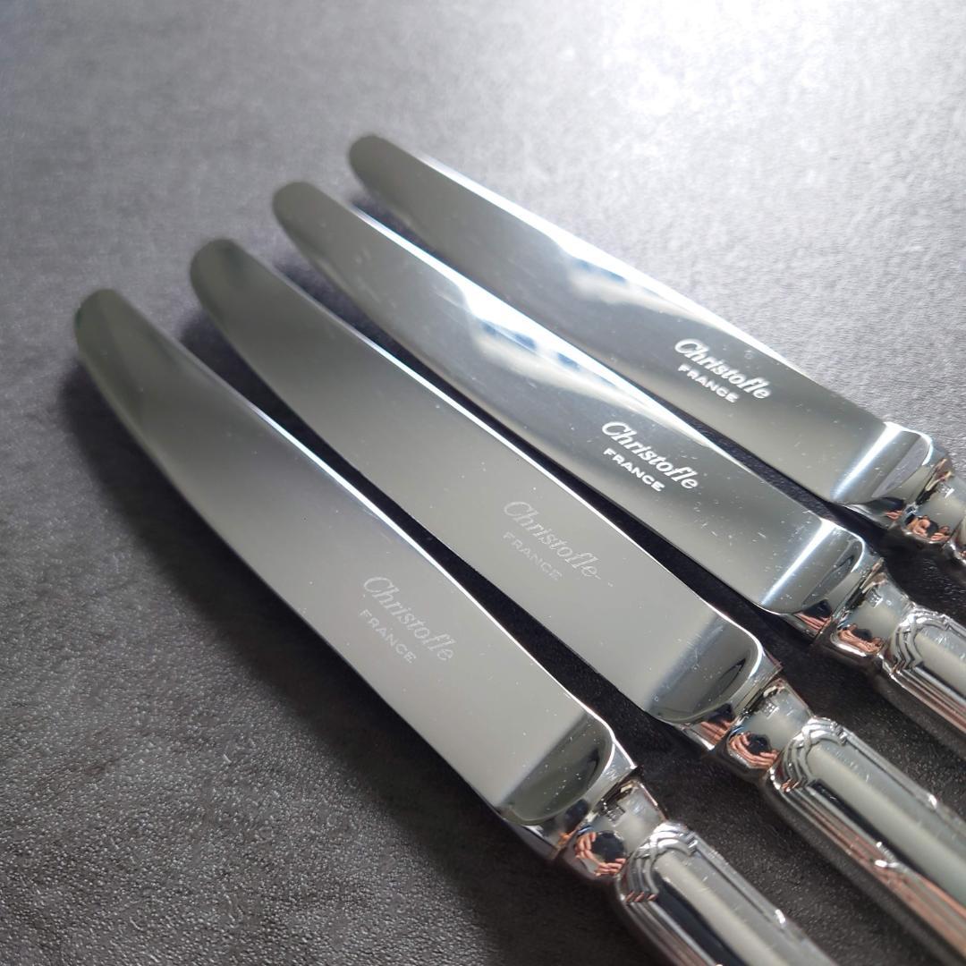 美品 クリストフル リュバン デザートナイフ 4点