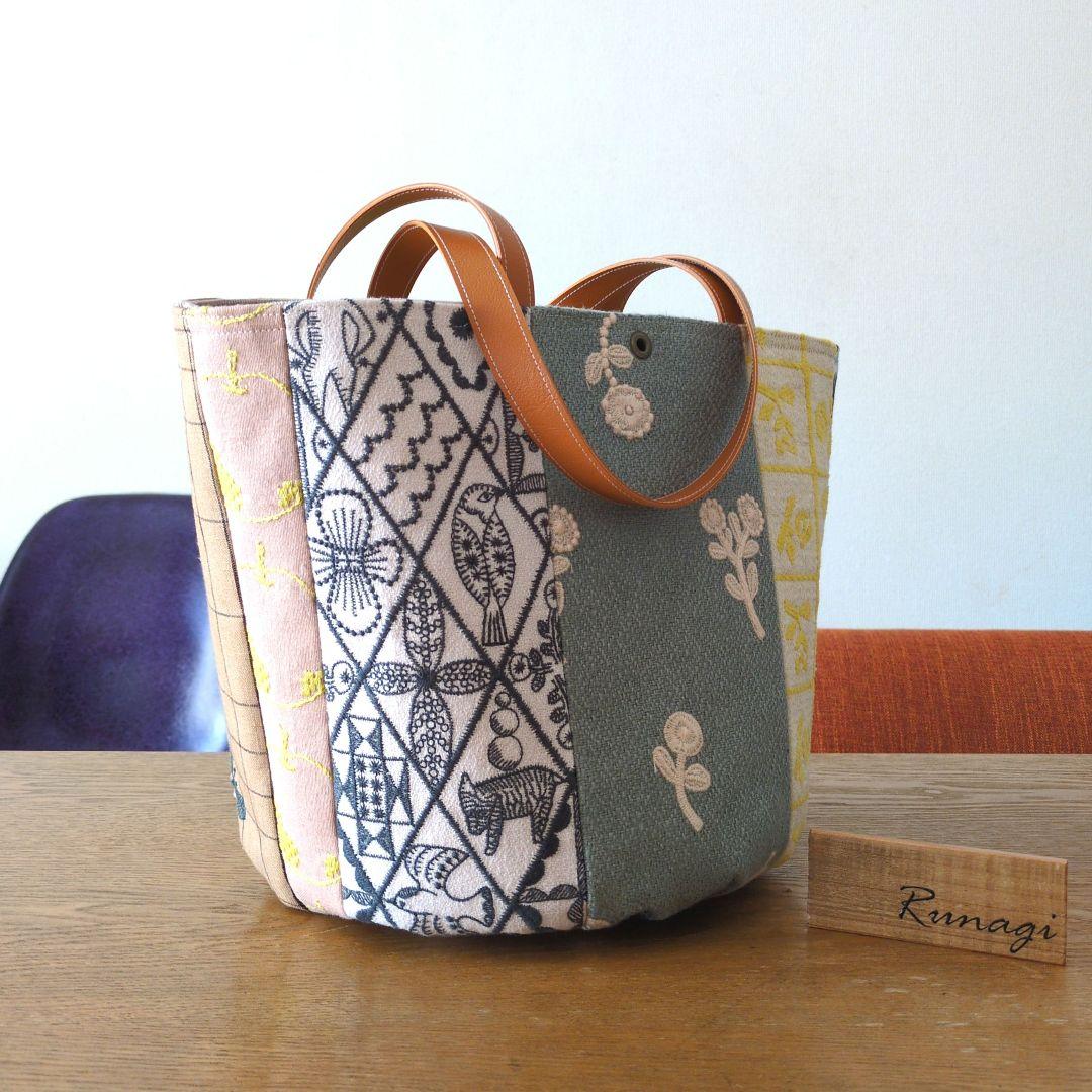 パッチワーク バケツバッグ＊ミナペルホネン