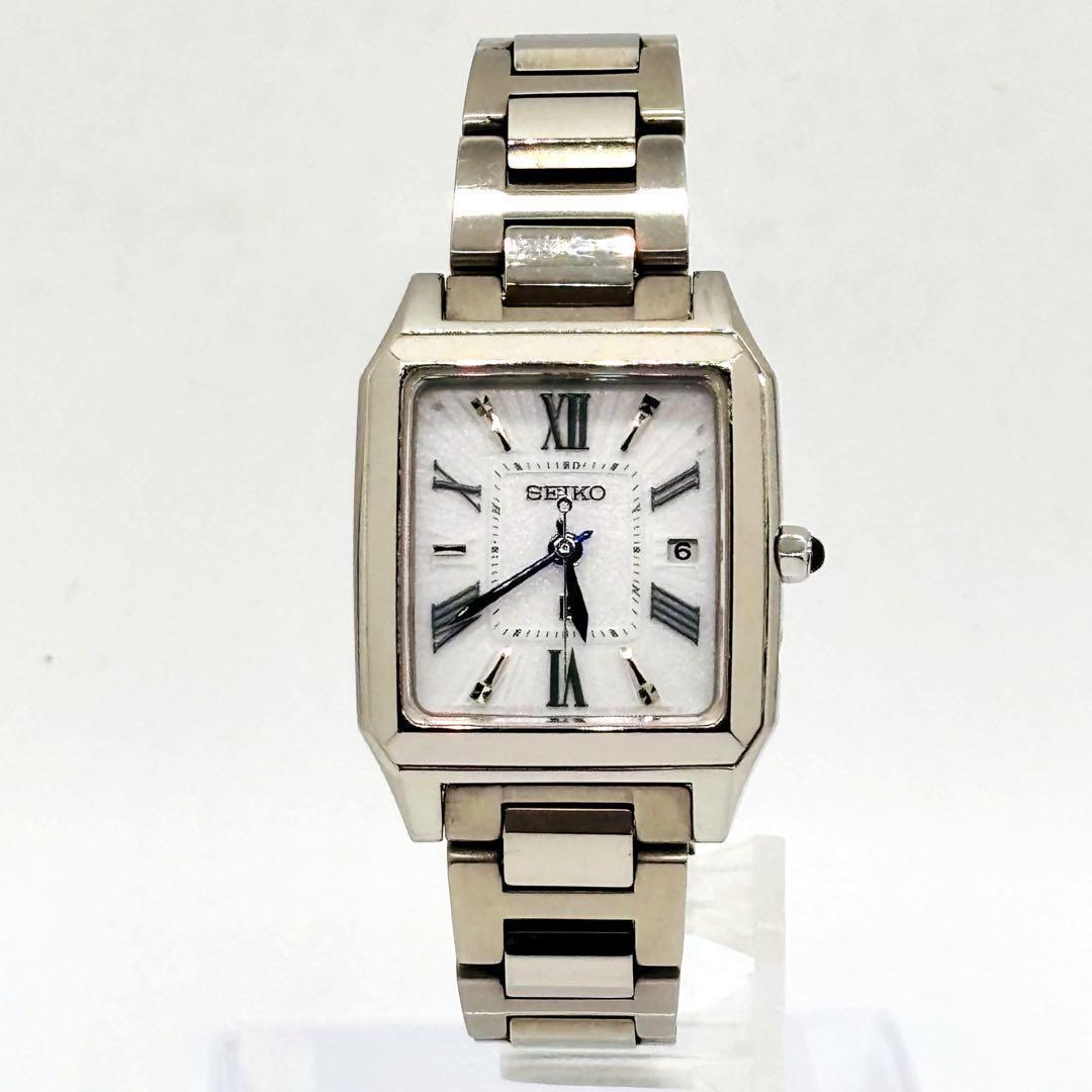 【美品】セイコー ルキア 1B22-0CF0 シルバー 動作良好 腕時計