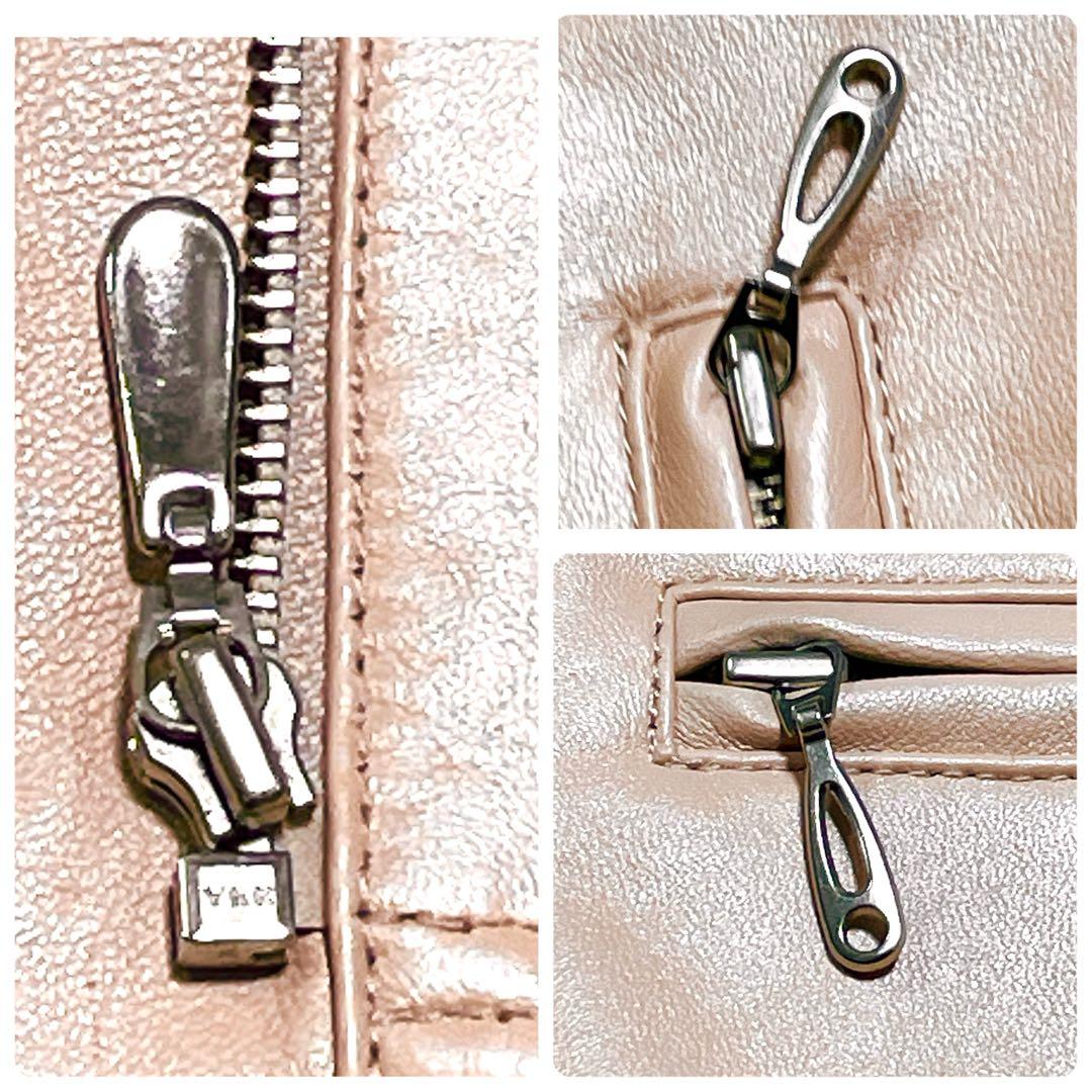 ★美品★バルマン　レザージャケット　ノーカラー　ペプラム　羊革 　9号(578)