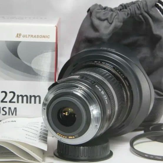 ❤超広角レンズ♪キヤノン EF-S 10-22mm USM♪元箱純正付属品多数❤