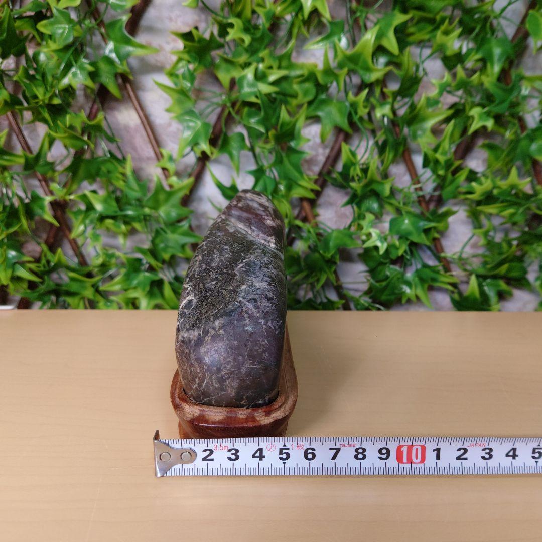 菊花石 鑑賞石　4輪の花　岐阜県根尾谷産　　台座付き 約20cm1.34kg