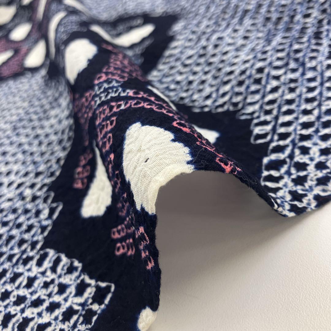 ◎mk-0091　有松鳴海　絞り浴衣　有松絞り　ゆかた　ｋ-7-25