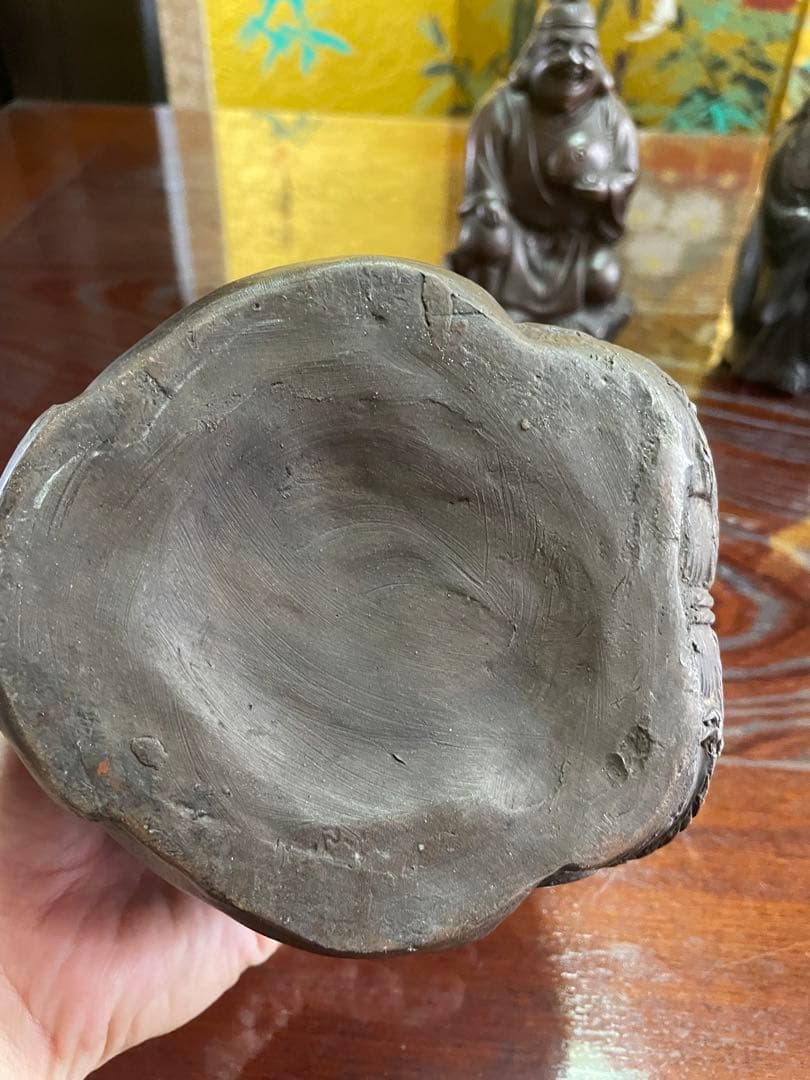 備前焼　大黒、布袋、恵比寿セット