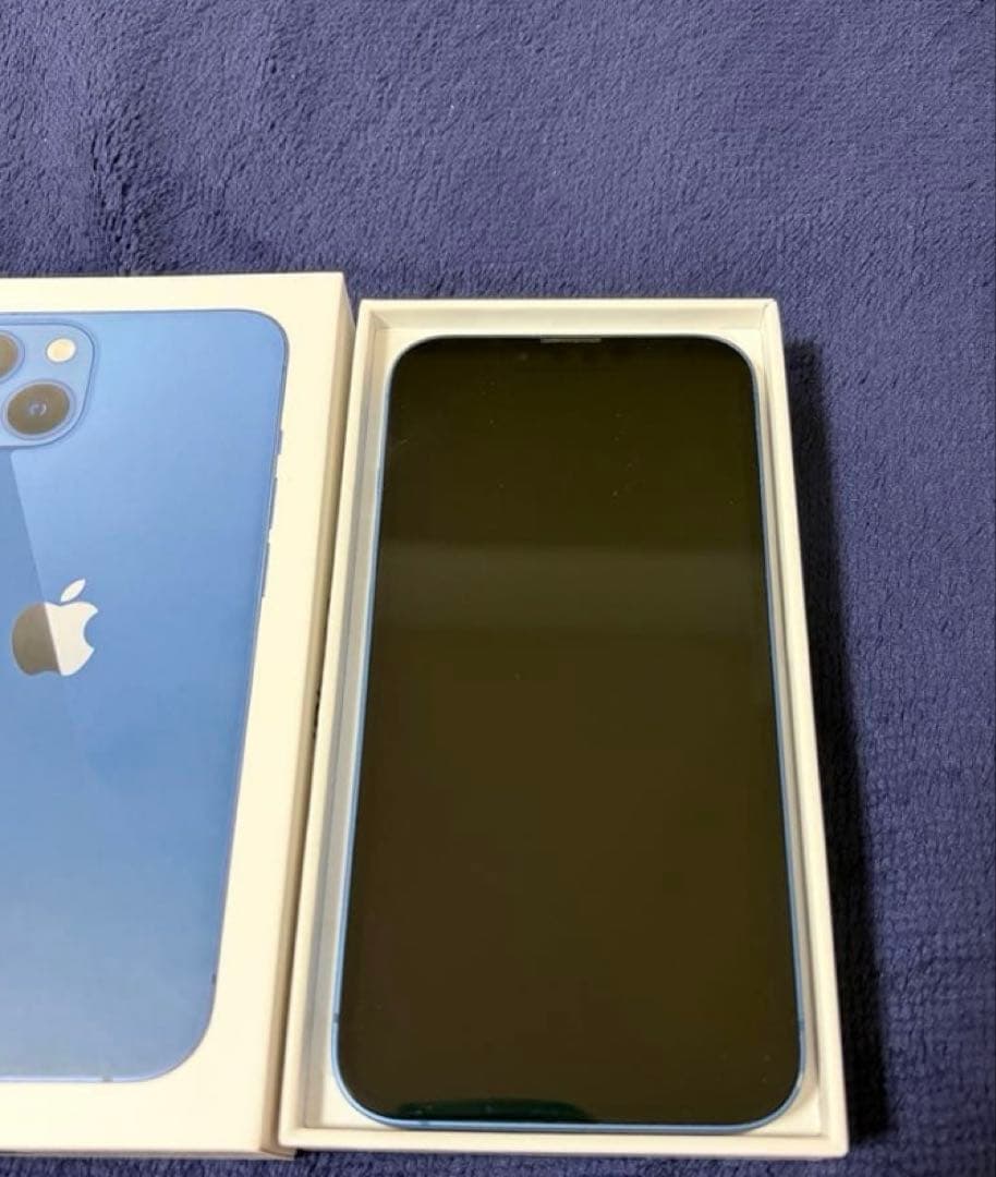 iPhone13 ブルー　バッテリー残量85% simフリー
