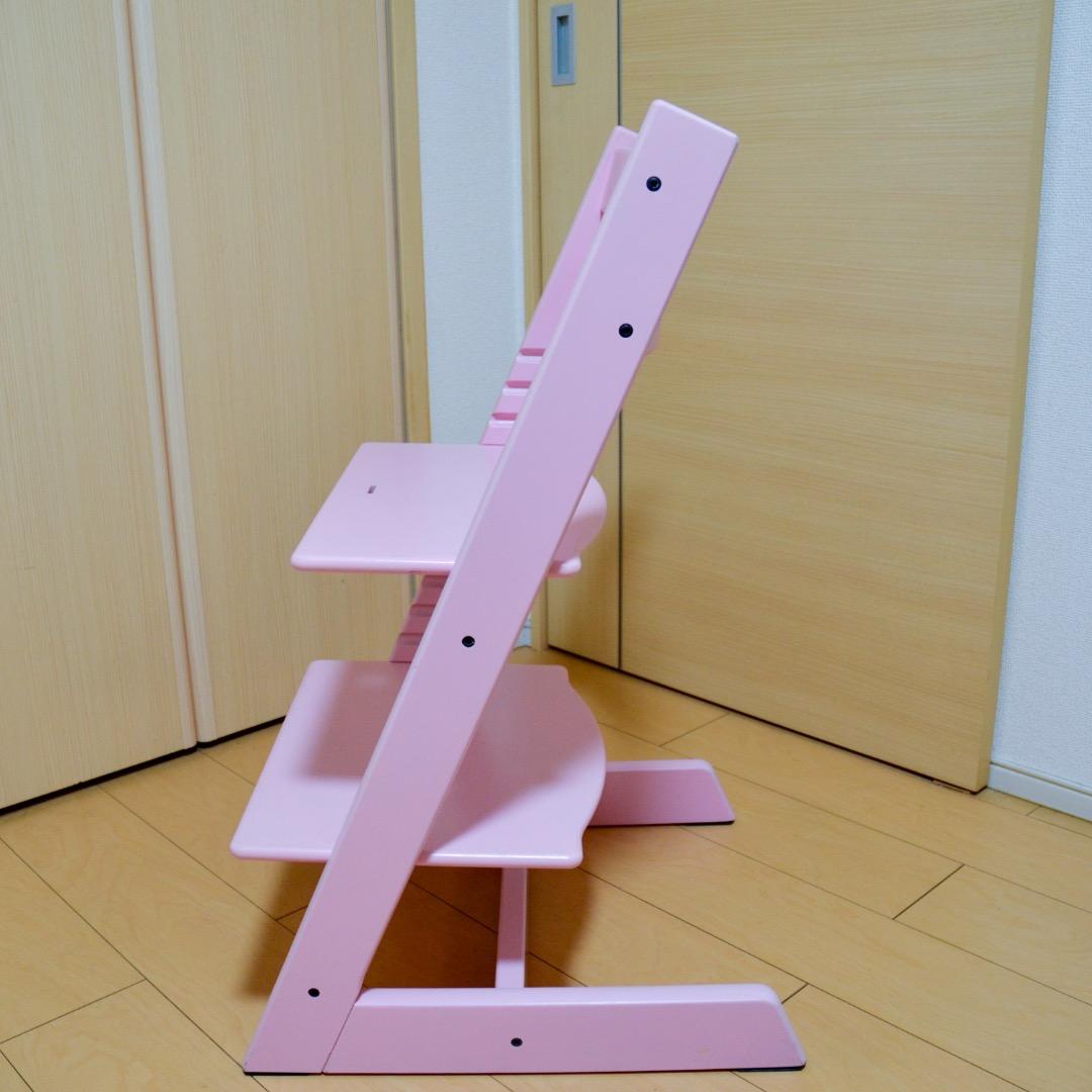 I♡【美品】Stokke ストッケ Tripp Trapp 人気色ピンク