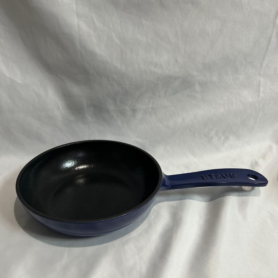【美品】STAUB　スキレット　ロイヤルブルー　16cm