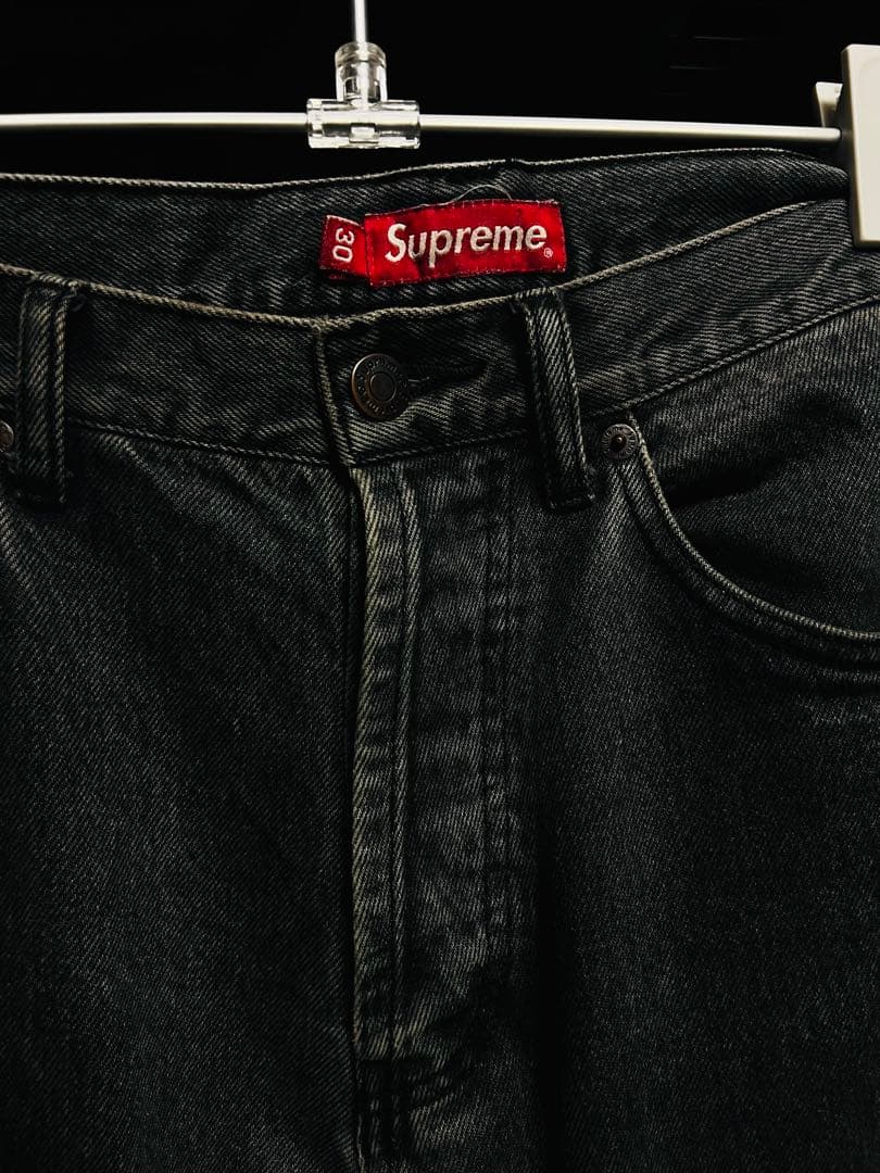 supreme Regular jeans サイズ30 BLACK