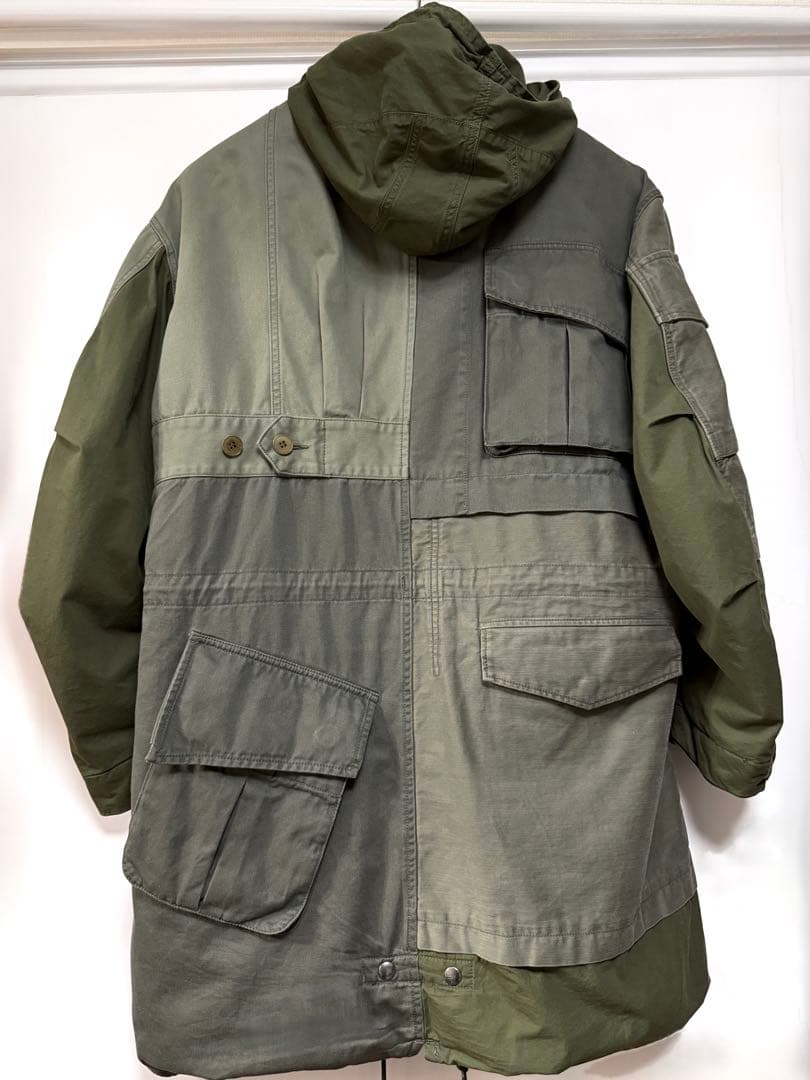 UNDERCOVER ISM アンダーカバーイズム 解体モッズコート 3カーキ