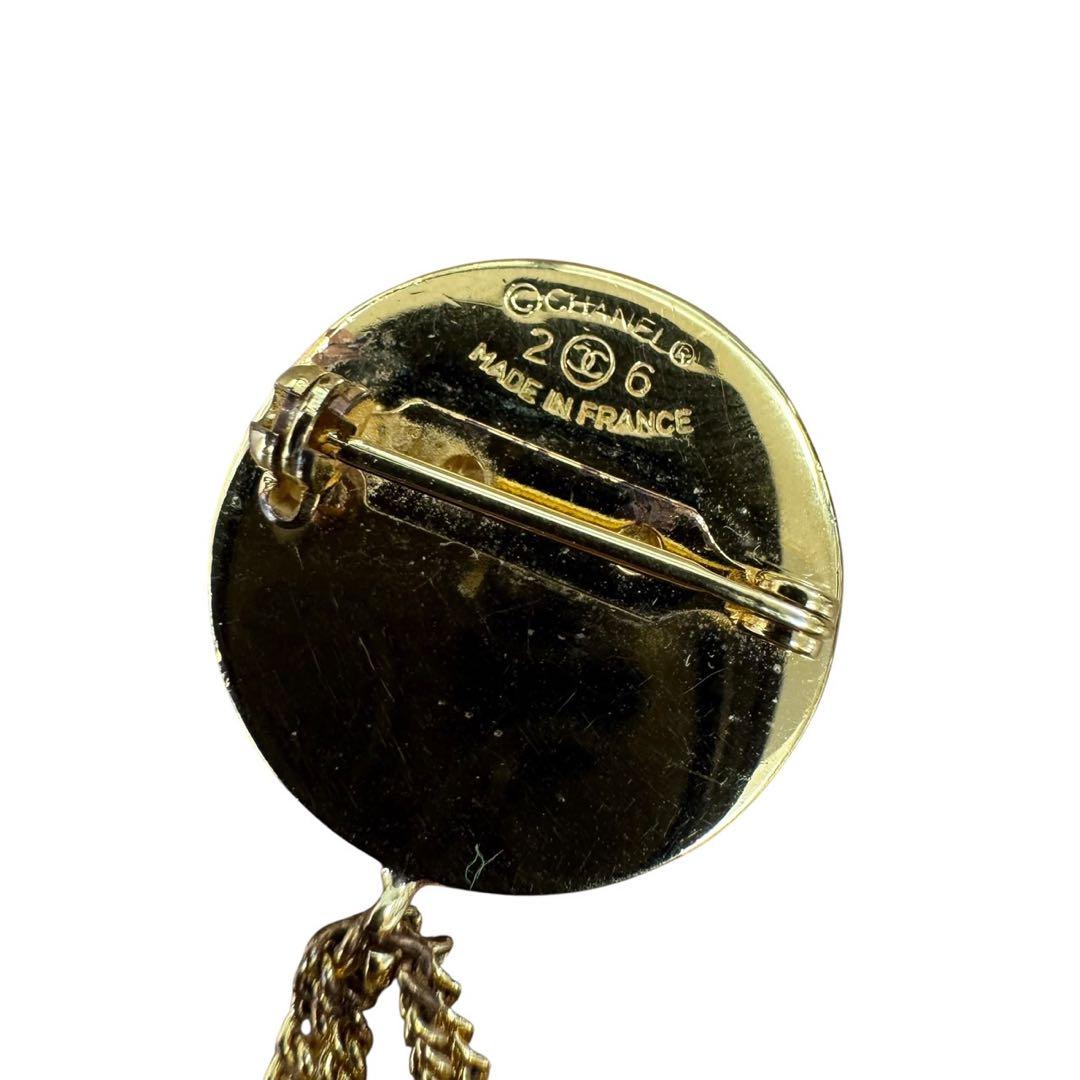 ヴィンテージ CHANEL シャネル マトラッセ バッグ ブローチ ココマーク