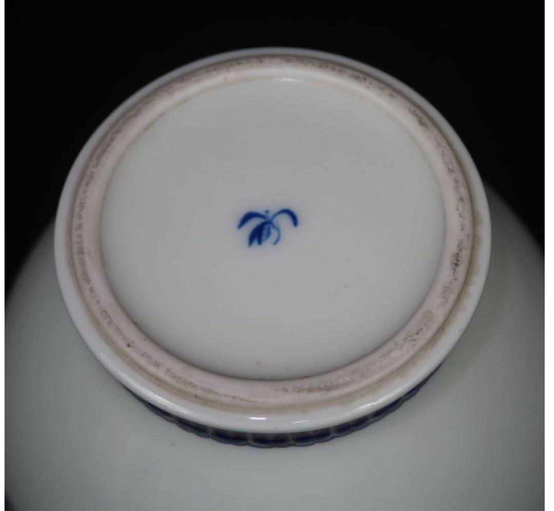 送料無料　明治大正期　香蘭社製　染錦花瓶　高さ18ｃｍ