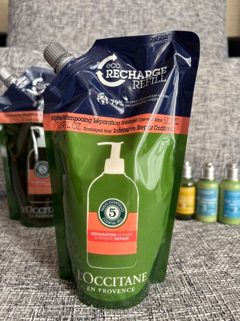 ロクシタン　シャンプー＆コンディショナー　詰め替え　500ml おまけつき