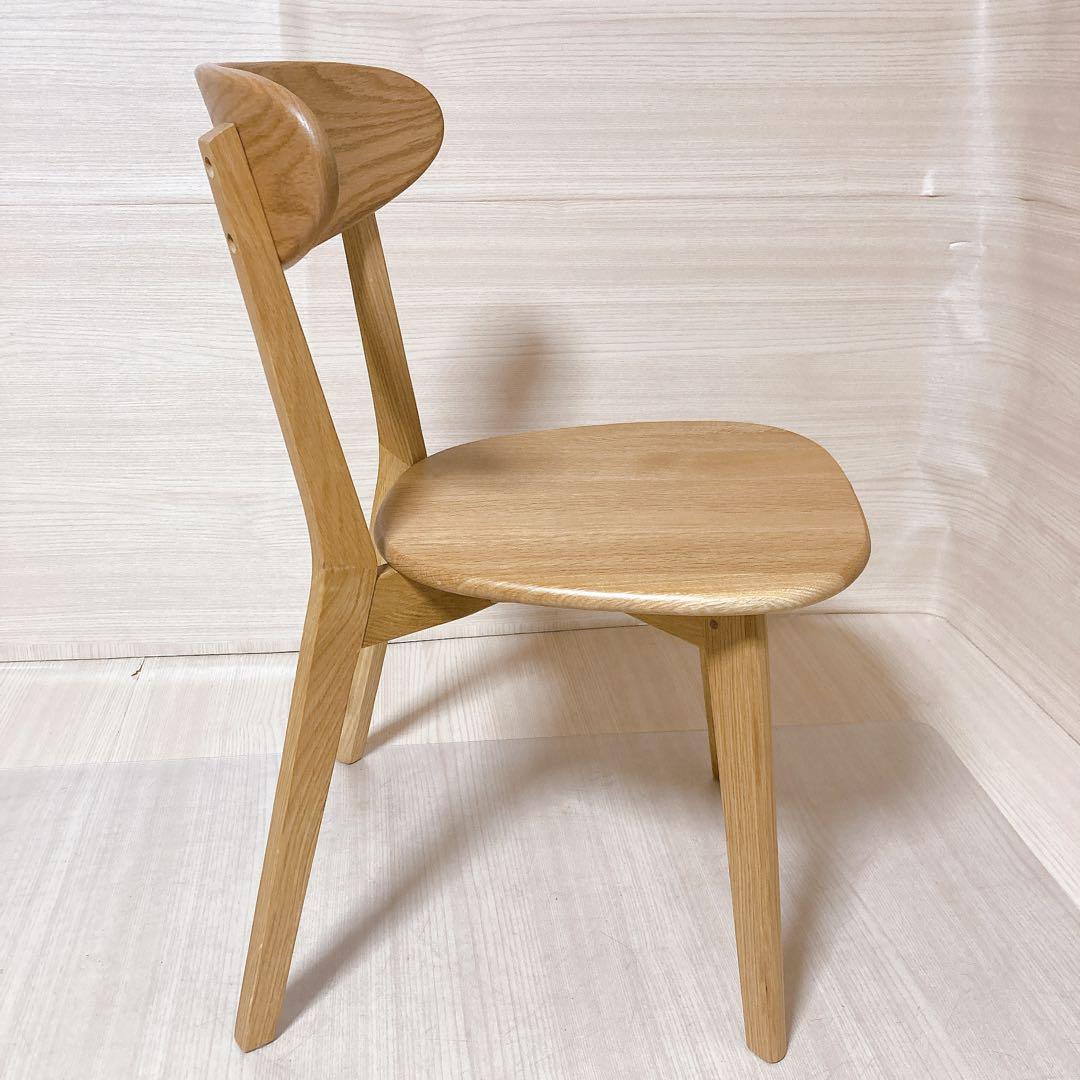 ダイニングチェア リバー  オーク材 無垢天然木 椅子 大川家具 ①