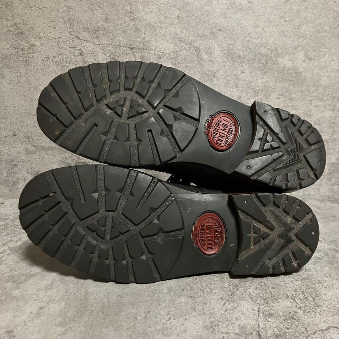 極美品　ウルヴァリン　1000マイルブーツ　ワークブーツ　ブラック　2253