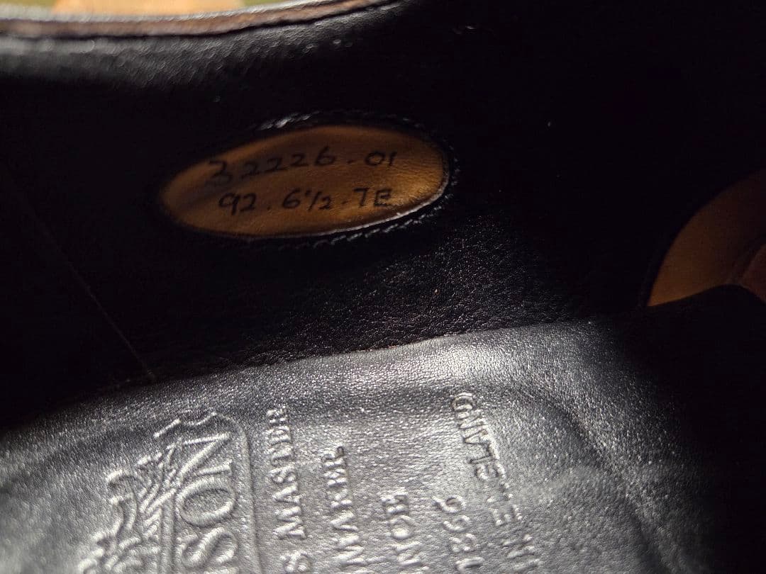 GRENSON グレンソン　クオーターブローグ　ブラック　6.5