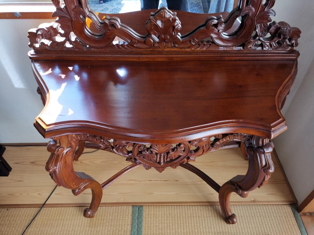 中世　ゴシック調　超高級ドレッサー 定価250万円