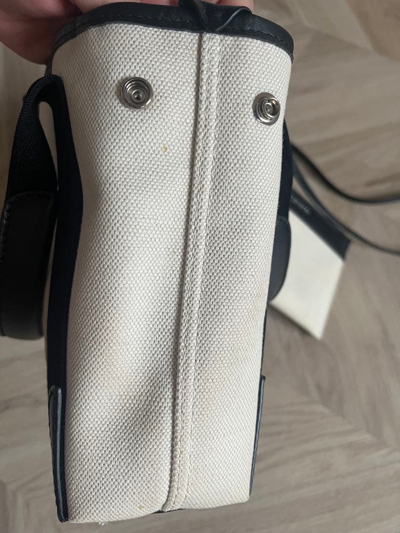 バレンシアガ　ネイビーカバス　2way キャンバスバッグ