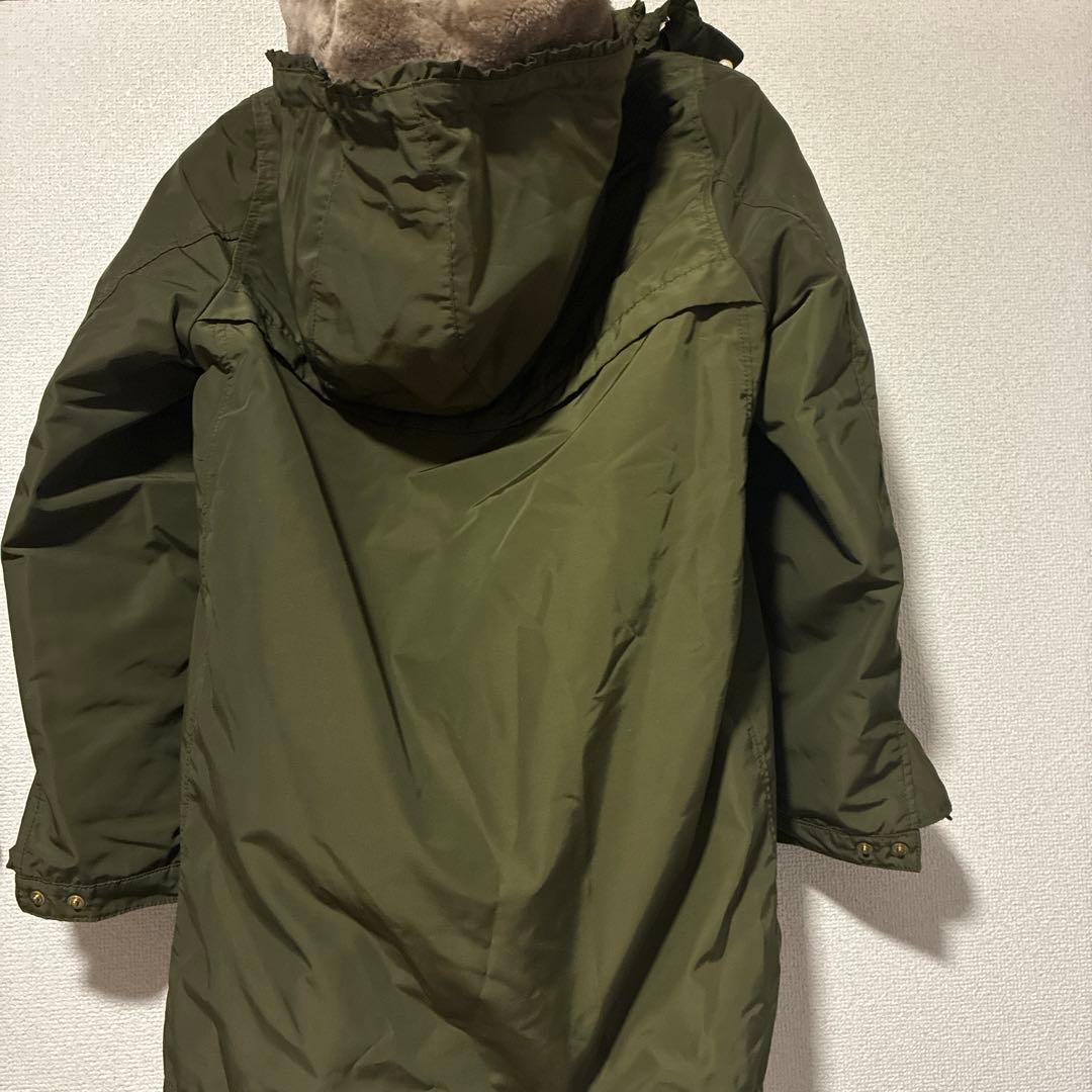 フランシュリッペ モッズコート　ライナー付き　パールリボン