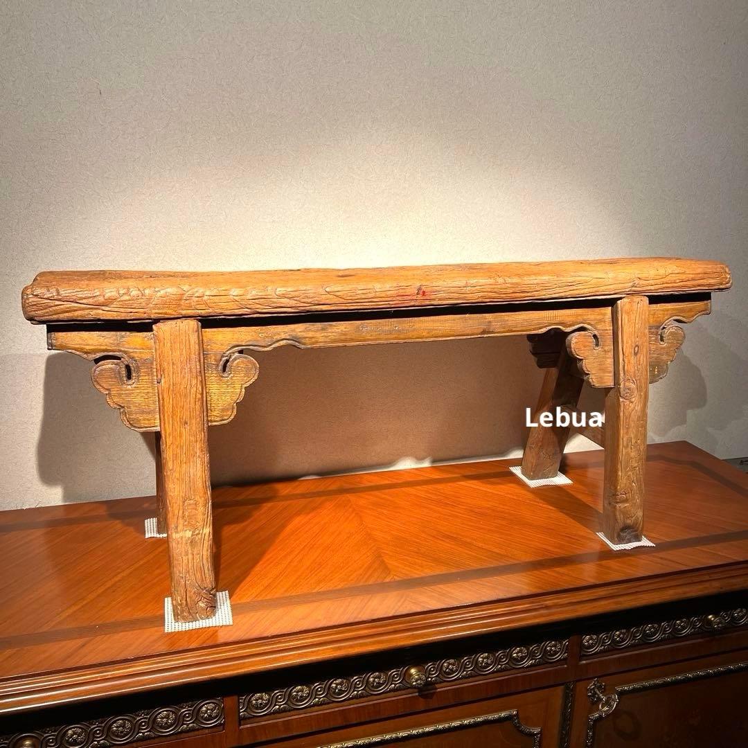 Antique ロングチェア赤　中国　 清時代　AsiaWeek