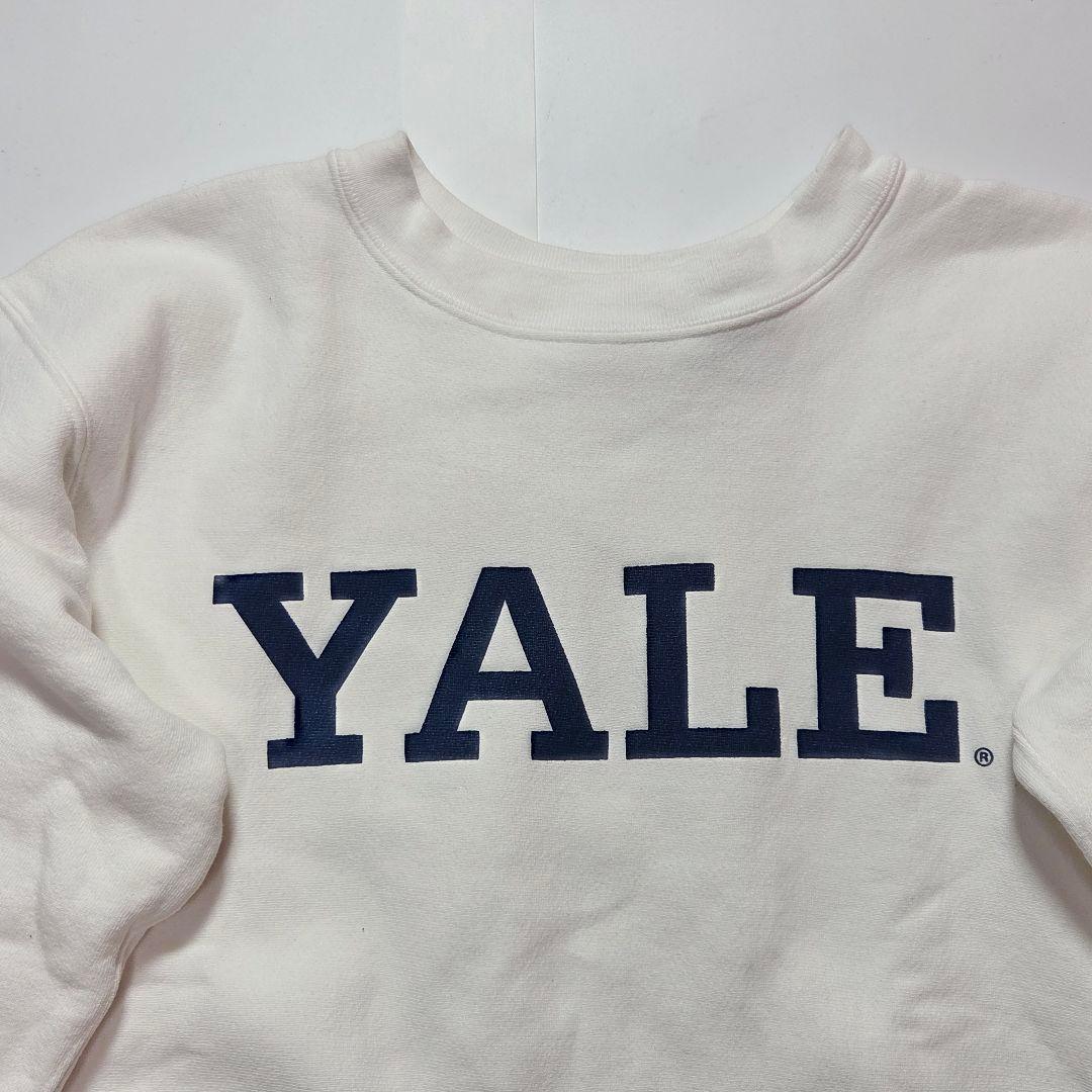 【米国製】チャンピオン リバースウィーブ イェール大学 スウェット L ホワイト