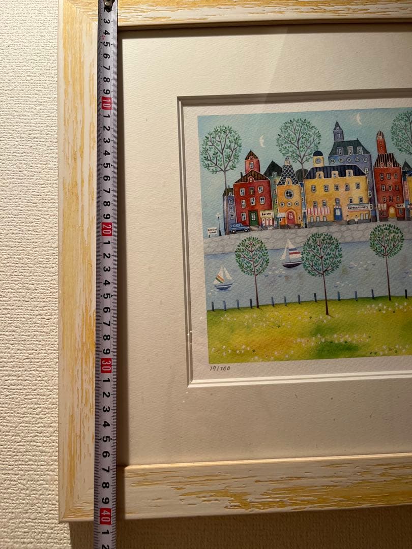 希少！◆中村彰宏◆【朝の散歩\"花を探しに\"】100枚限定19/100◆額付