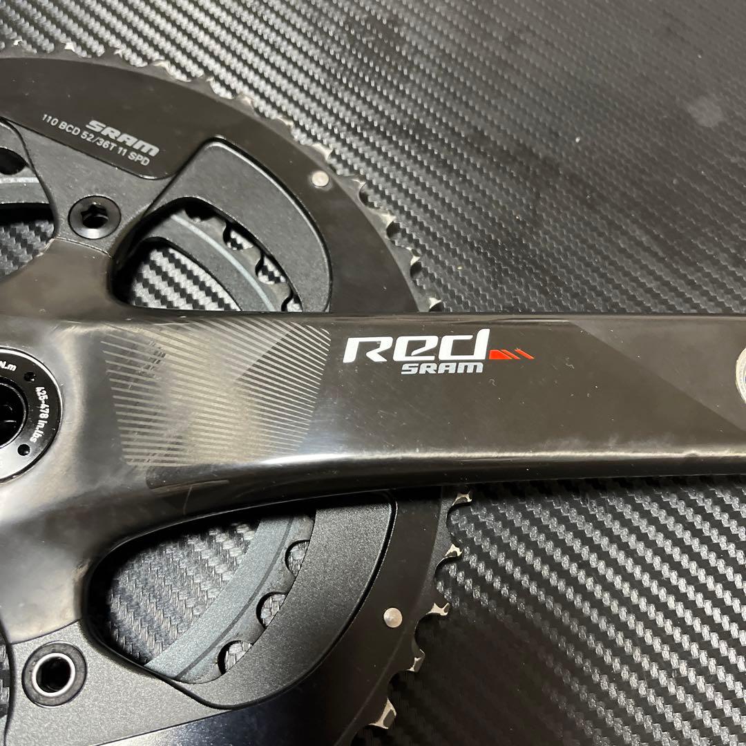 SRAM RED22 カーボンクランクセット 52-36 170mm PF30