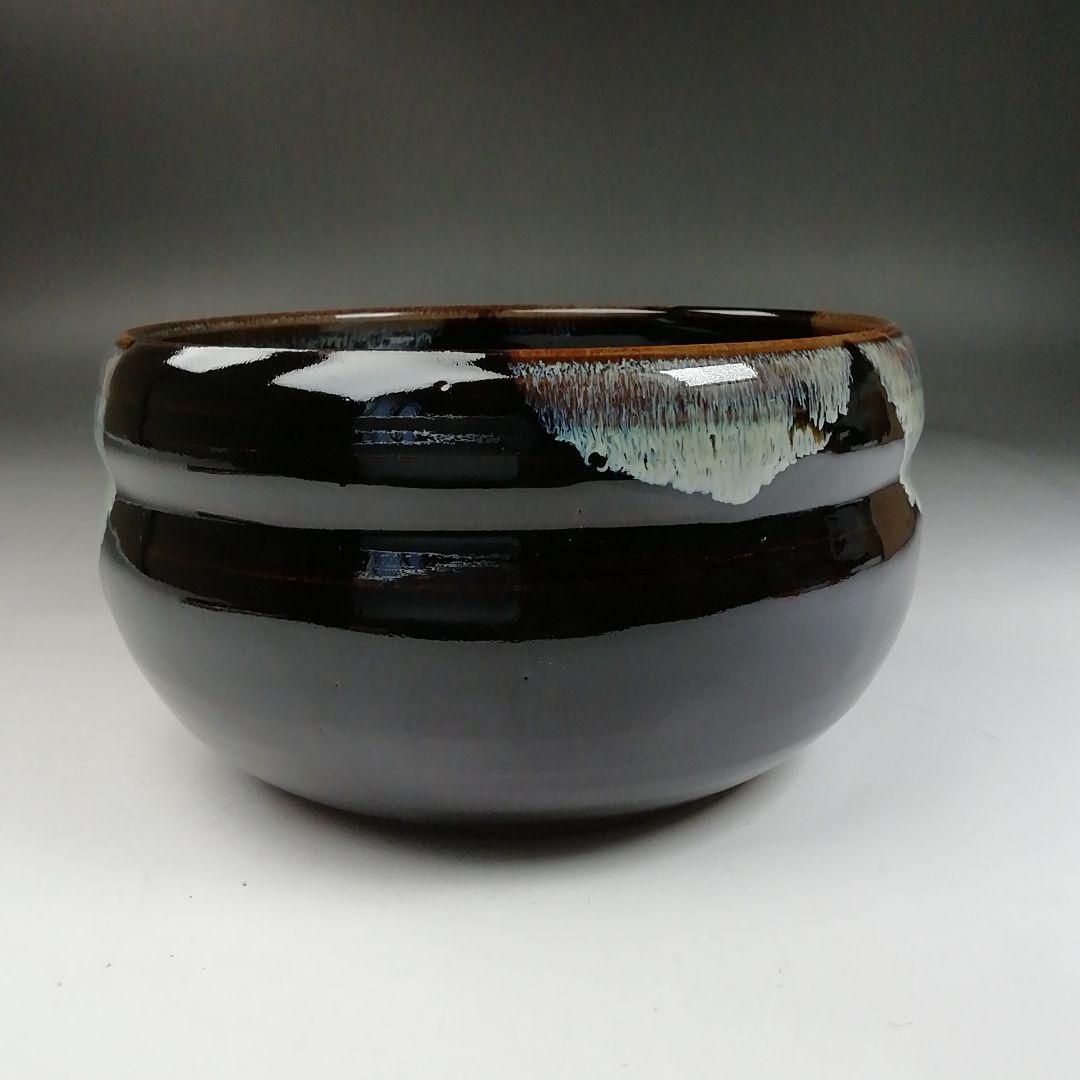 Ｗ３８　建水　『曜変　建水』『味舌隆司 造』　共箱　茶道具