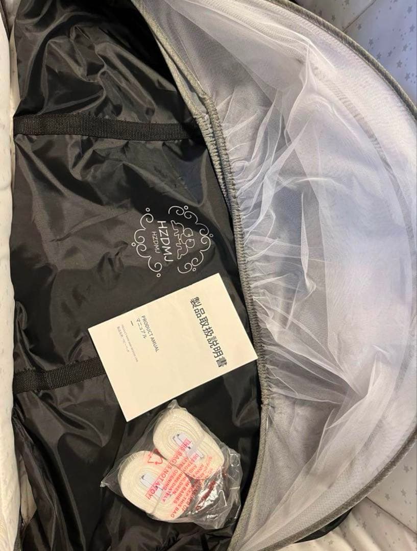 【美品】HZDMJベビーベッド2022年モデル グレー