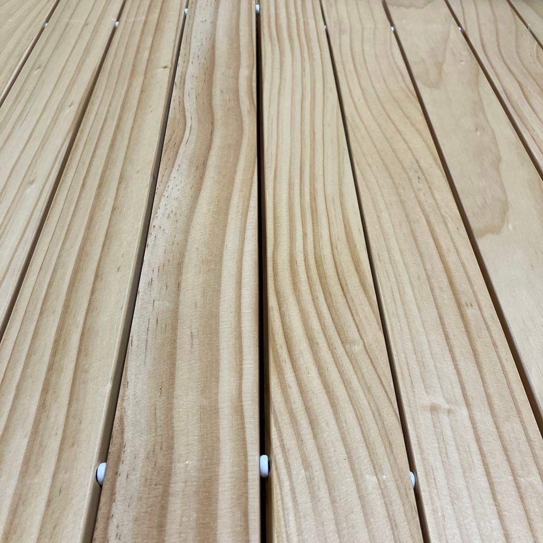 コールマン　ワゴン用　ロールウッドテーブル