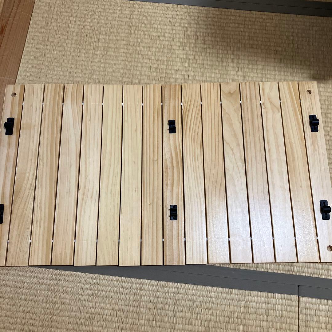 コールマン　ワゴン用　ロールウッドテーブル