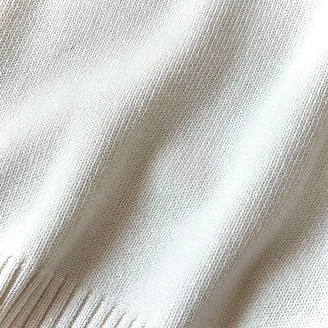 美品 イレーヴ Y 日本製 サイズ4 ウール モックネック ニット セーター 白