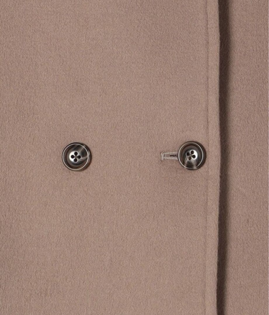 SHIPS any: ノンミュールジングウール ノーカラー ショート コート