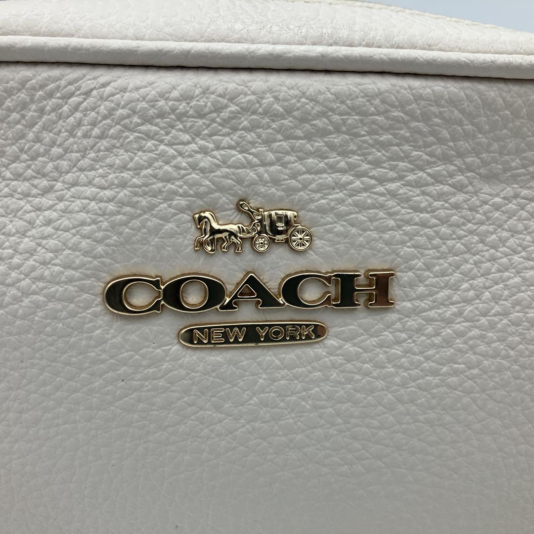 COACH コーチ　ショルダーバッグ　カメラ　ミニ ジェイミー 白
