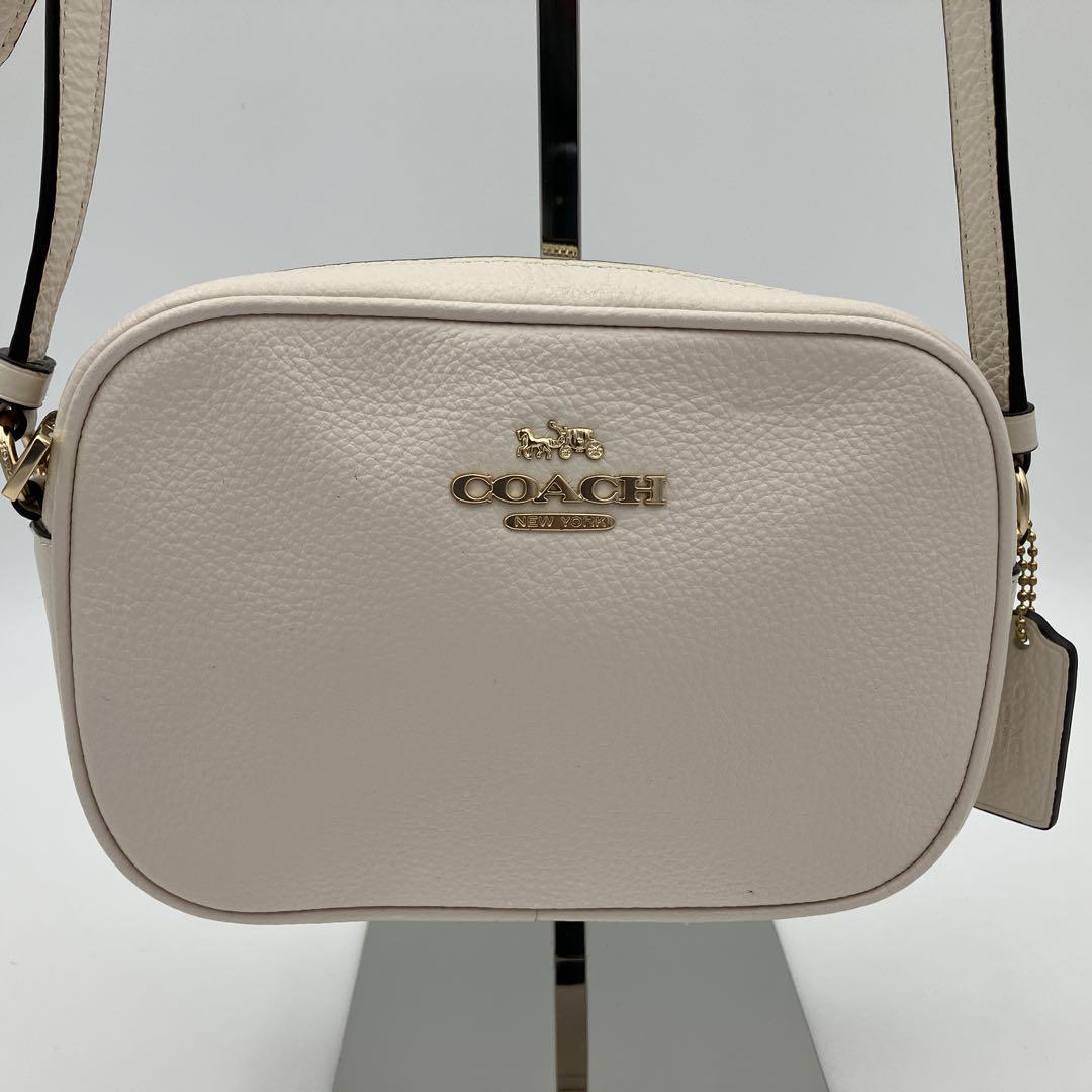 COACH コーチ　ショルダーバッグ　カメラ　ミニ ジェイミー 白
