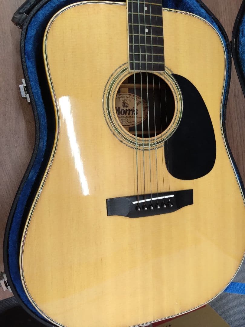 モーリス　Morris w-25 アコースティックギター ハードケース付き