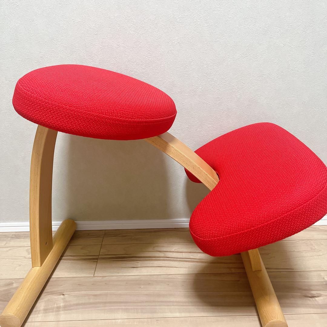 【極美品】バランスイージー バランスラボ (旧サカモトハウス) 学習椅子　レッド