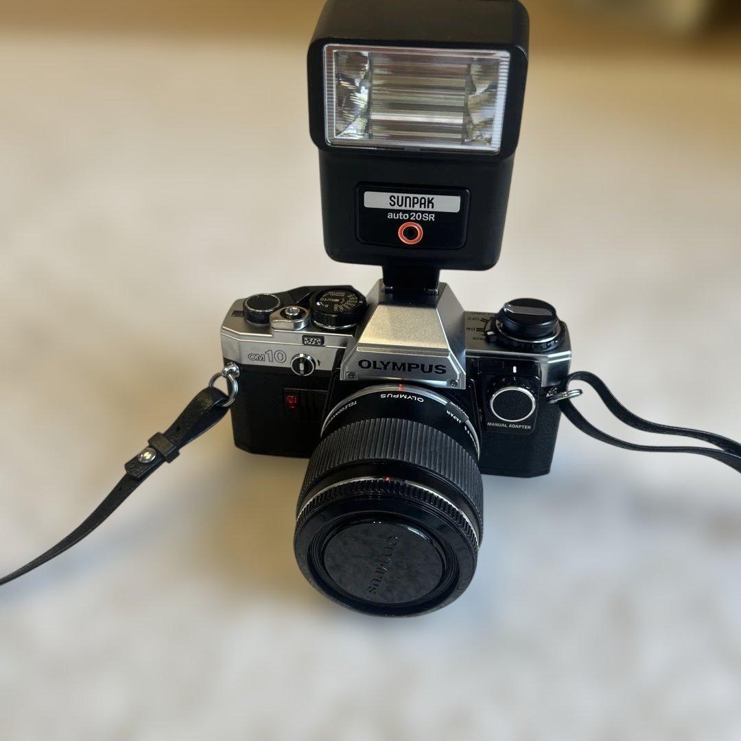 OLYMPUS OM-10 フィルムカメラ フラッシュ付き