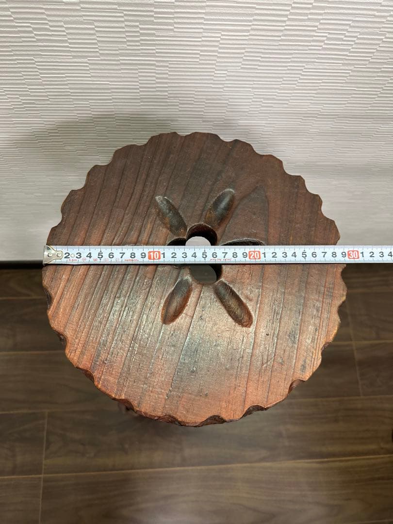 ハイスツール 置物台 花台 フラワースタンド　レトロ アンティーク　コンソール