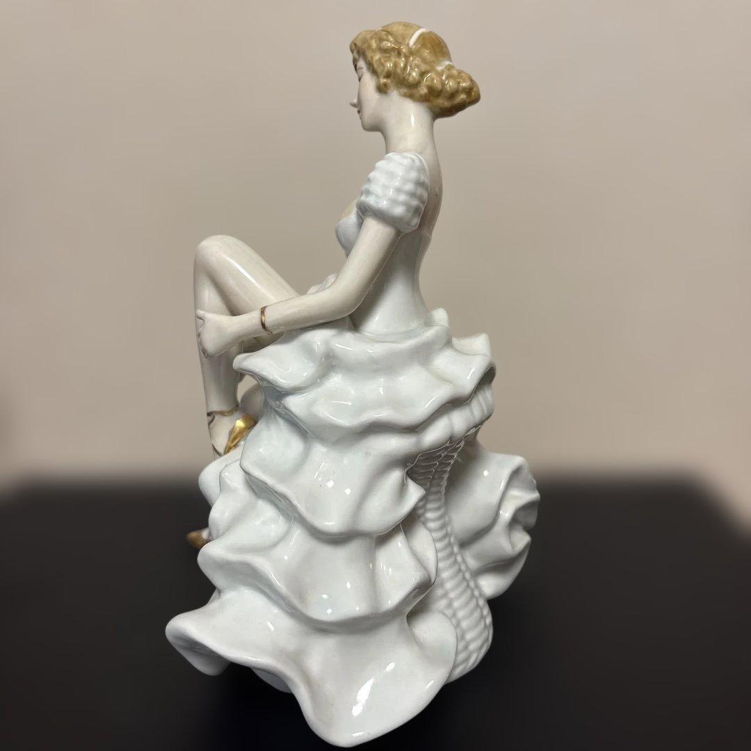 ドイツWallendorfウォーレンドルフ★バレリーナ人形置物陶器像2体セット