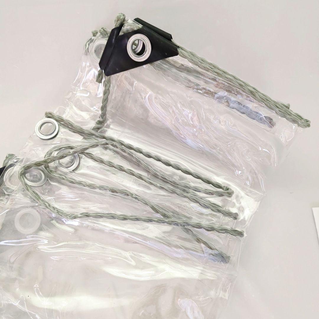 2×4m クリアタープ 温室 庭 パティオ用 結束ロープ付き